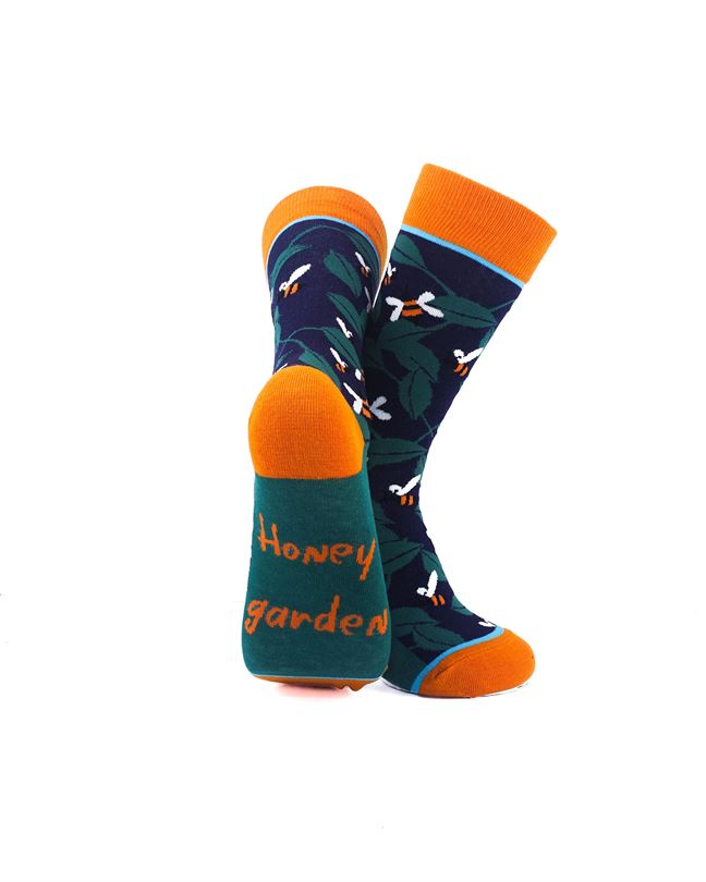 cooldesocks ladies honey garden crew socks soles view image