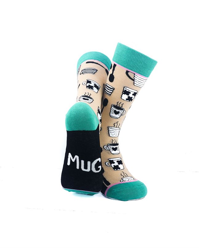 cooldesocks ladies mug crew socks soles view image
