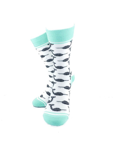 cooldesocks ladies narwhal crew socks cover image