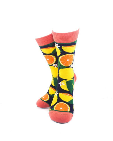 cooldesocks ladies orange crew socks cover image