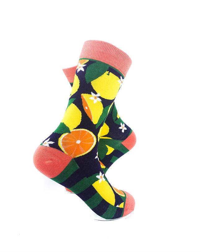cooldesocks ladies orange crew socks right view image