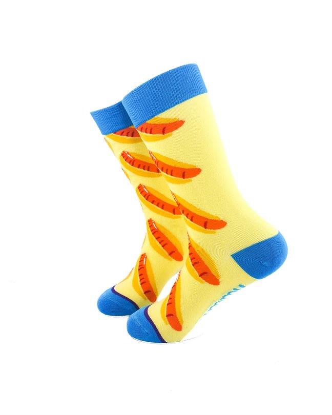 cooldesocks ladies sausage crew socks left view image