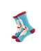 cooldesocks ladies smile crew socks left view image