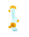 cooldesocks ladies sunny side up crew socks rear view image