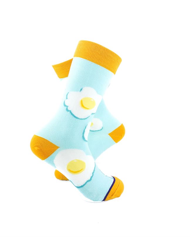 cooldesocks ladies sunny side up crew socks right view image