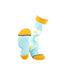 cooldesocks ladies sunny side up crew socks soles view image