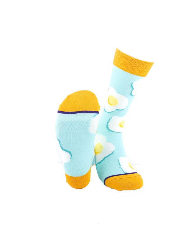 cooldesocks ladies sunny side up crew socks soles view image