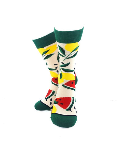 cooldesocks ladies watermelon crew socks cover image