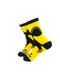 cooldesocks ladies yellow mustard crew socks left view image