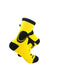 cooldesocks ladies yellow mustard crew socks right view image