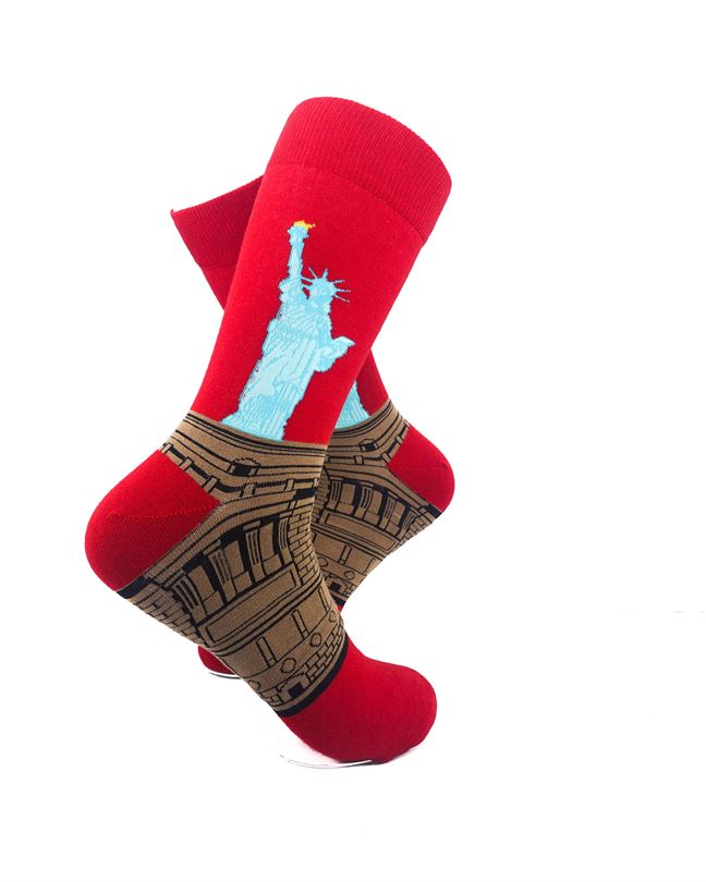 cooldesocks lady liberty crew socks right view image