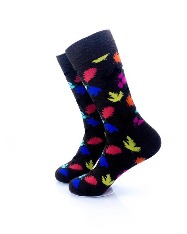 cooldesocks leaves fall crew socks left view image