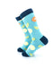 cooldesocks lemon blue crew socks left view image