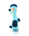 cooldesocks lemon blue crew socks rear view image