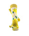 cooldesocks lemon yellow gold crew socks rear view image