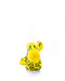 cooldesocks leopard print yellow ankle socks rear view image