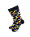 cooldesocks letter l colorful crew socks front view image