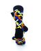 cooldesocks letter l colorful crew socks rear view image
