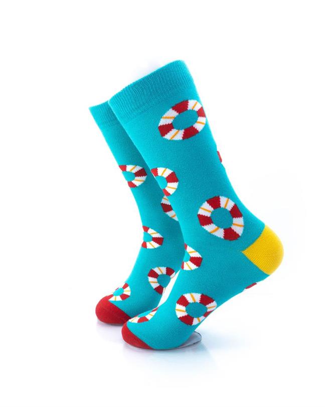 cooldesocks lifebuoy crew socks left view image