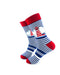 cooldesocks lighthouse blue stripes crew socks left view image