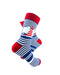 cooldesocks lighthouse blue stripes crew socks right view image