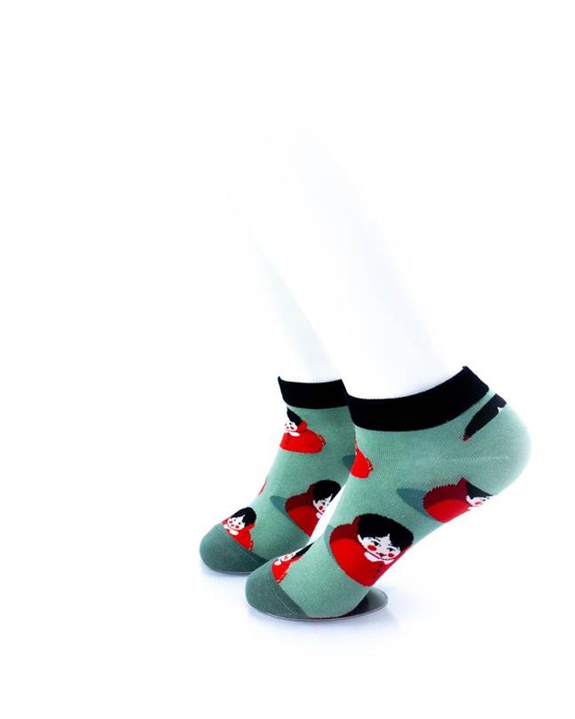 cooldesocks little red riding hood ankle socks left view image