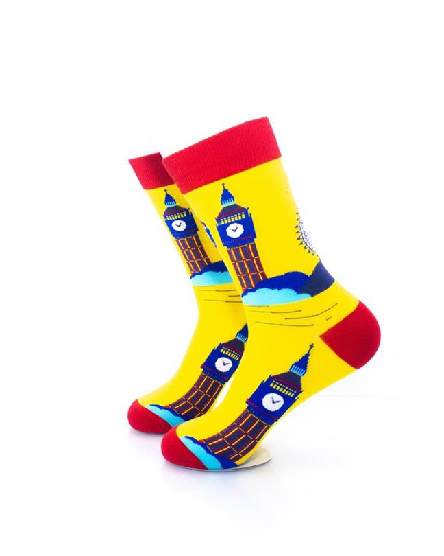 cooldesocks london big ben crew socks left view image