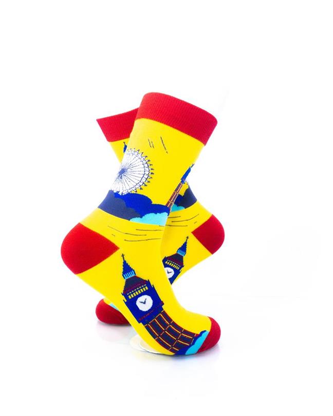 cooldesocks london big ben crew socks right view image