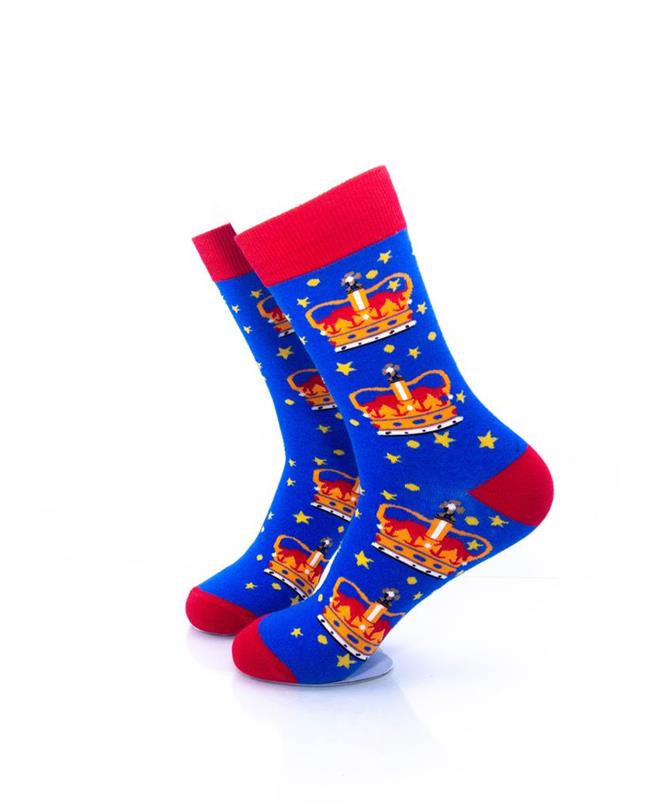 cooldesocks london crown crew socks left view image