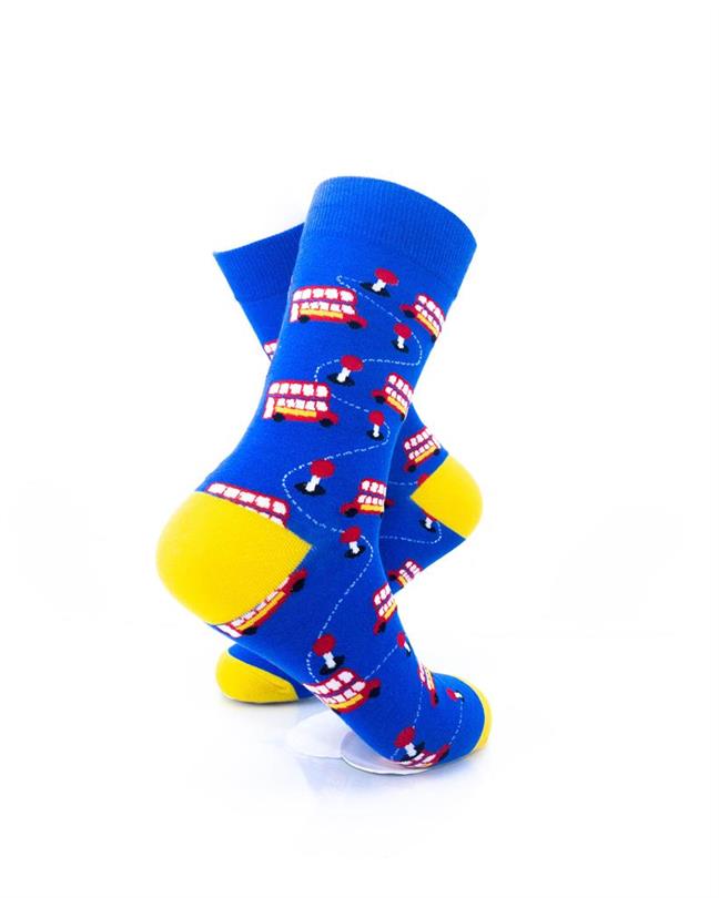 cooldesocks london double decker crew socks right view image
