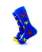 cooldesocks love party blue crew socks left view image
