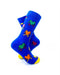 cooldesocks love party blue crew socks right view image