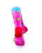 cooldesocks love party pink crew socks rear view image