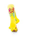 cooldesocks love party yellow crew socks rear view image