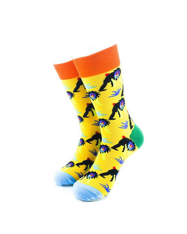 cooldesocks mandrill crew socks front view image