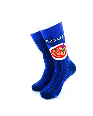 cooldesocks meal soup crew socks front view image