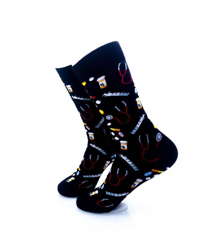 cooldesocks medicine crew socks left view image