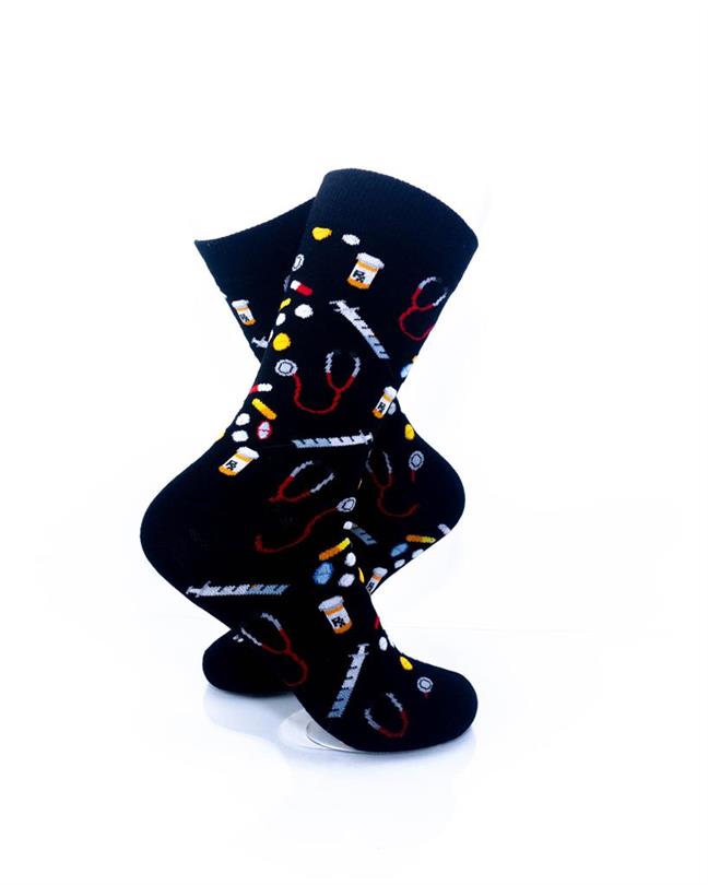 cooldesocks medicine crew socks right view image