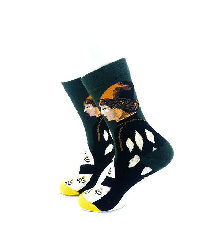 cooldesocks medieval royalty quarter socks left view image