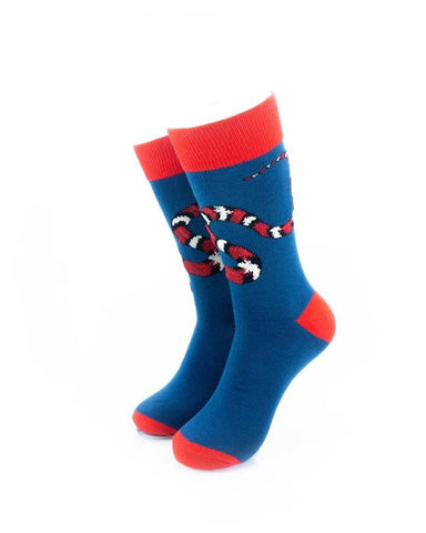 cooldesocks milk snake crew socks front view image