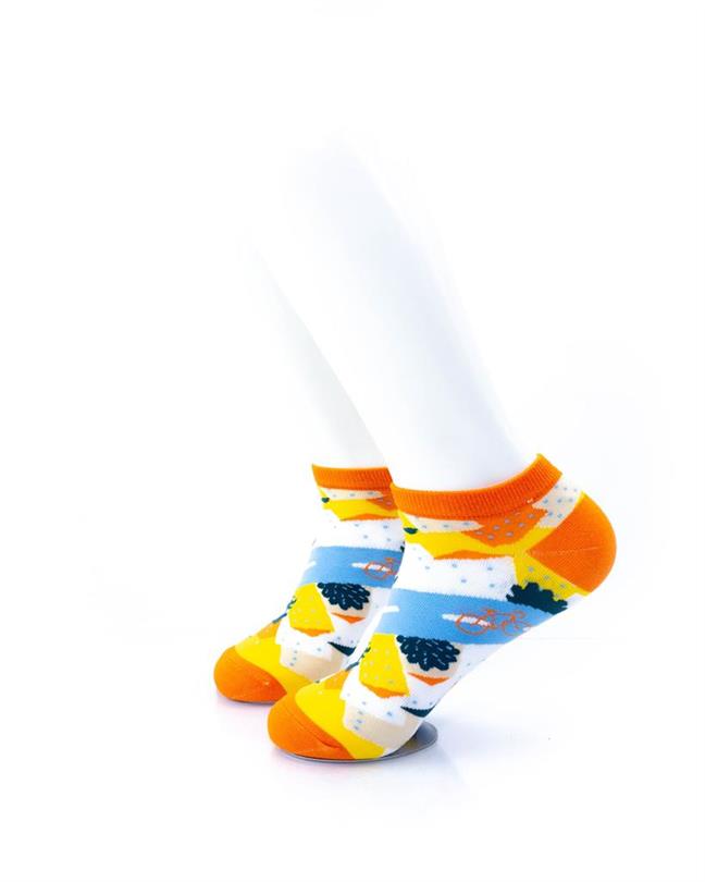 cooldesocks mountain biking ankle socks left view image