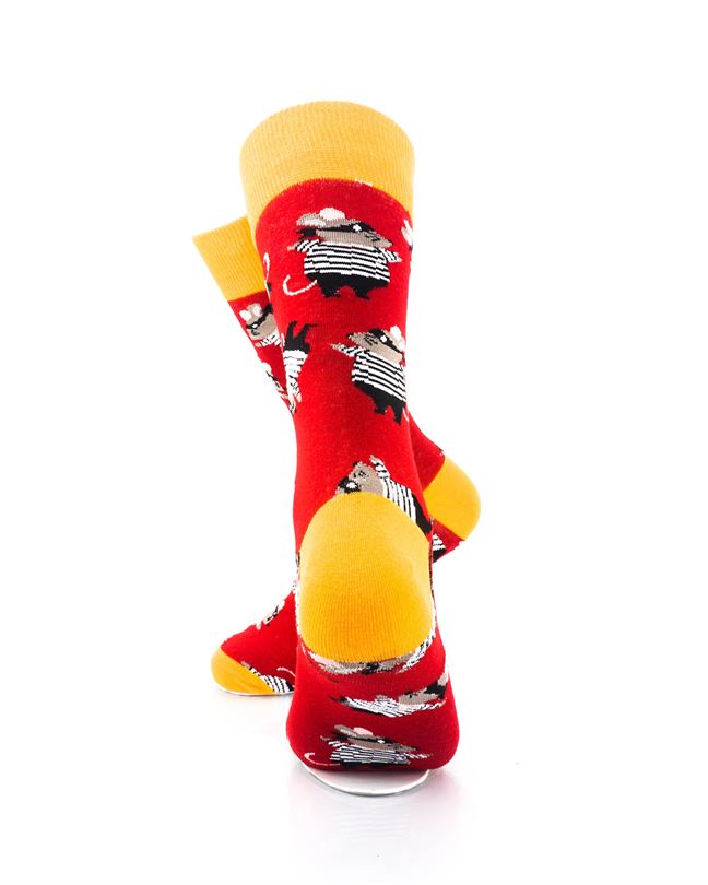 cooldesocks mouse thief crew socks rear view image