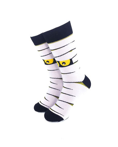 cooldesocks mummy eyes crew socks front view image