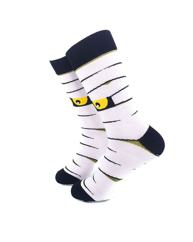 cooldesocks mummy eyes crew socks left view image