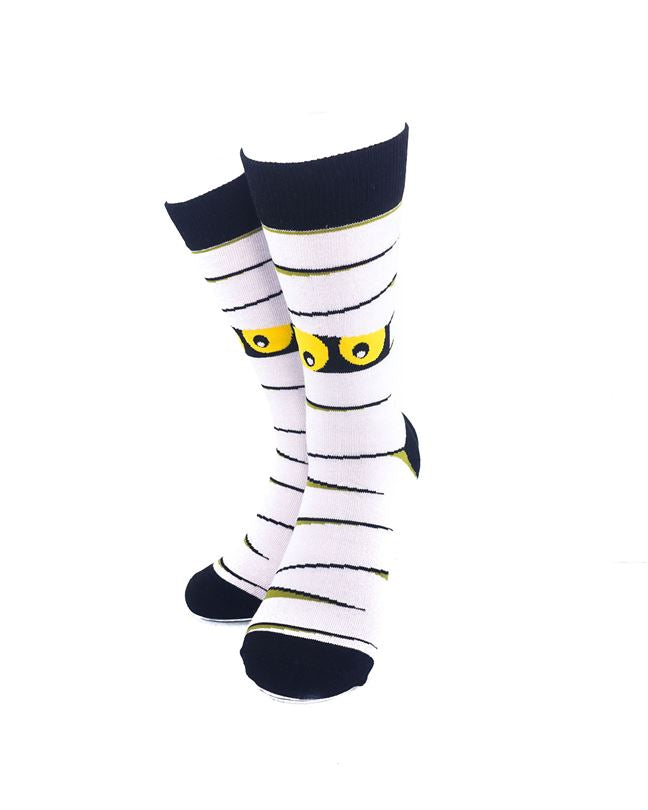 cooldesocks mummy eyes crew socks side view image