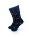 cooldesocks music electric guitar crew socks front view image