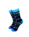 cooldesocks music notes quarter socks front view image