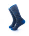 cooldesocks mustache grey crew socks left view image