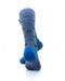 cooldesocks mustache grey crew socks rear view image
