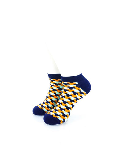 cooldesocks neo army blue ankle socks front view image